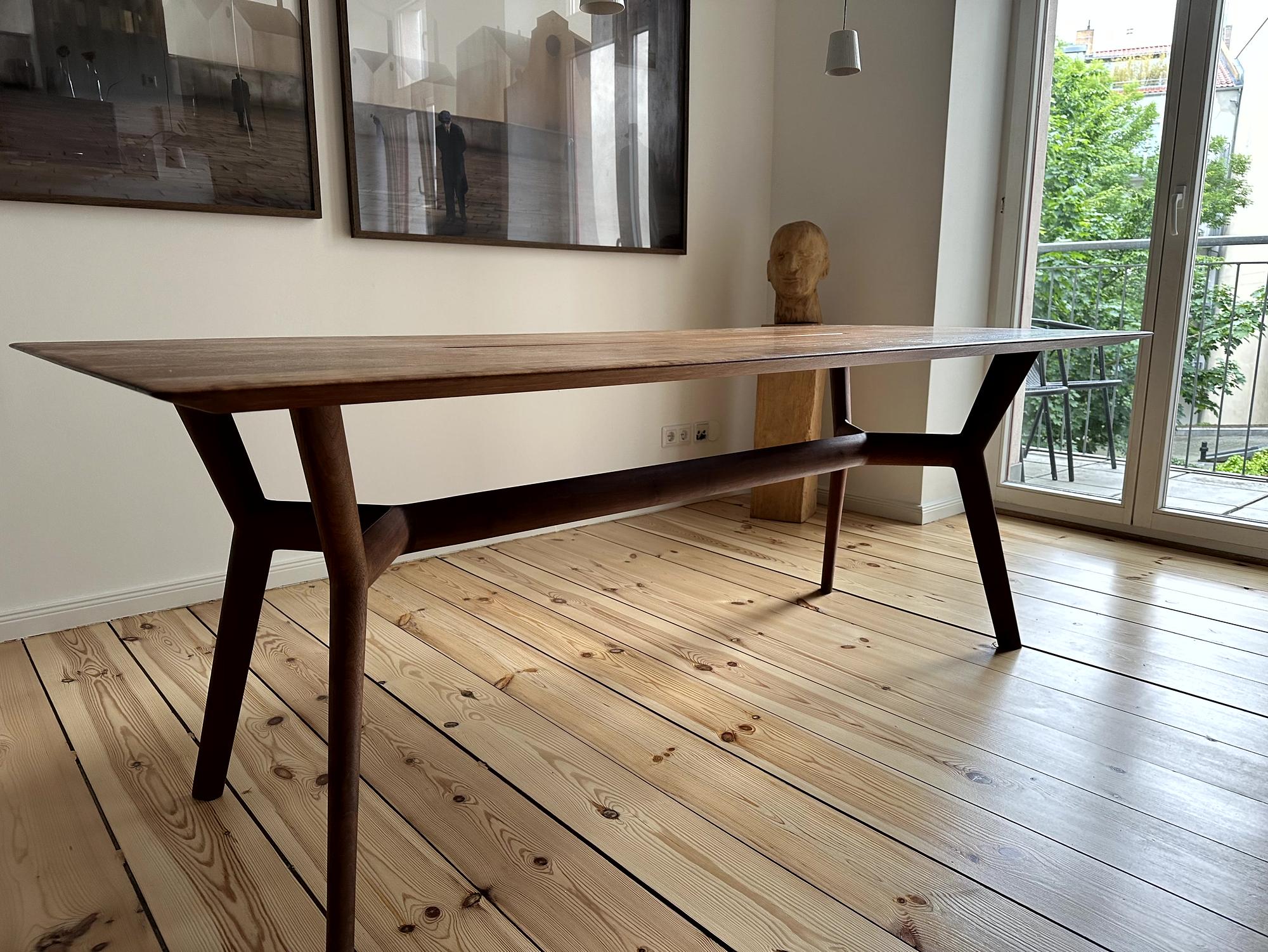 Esstisch Nussbaumholz Braun 6