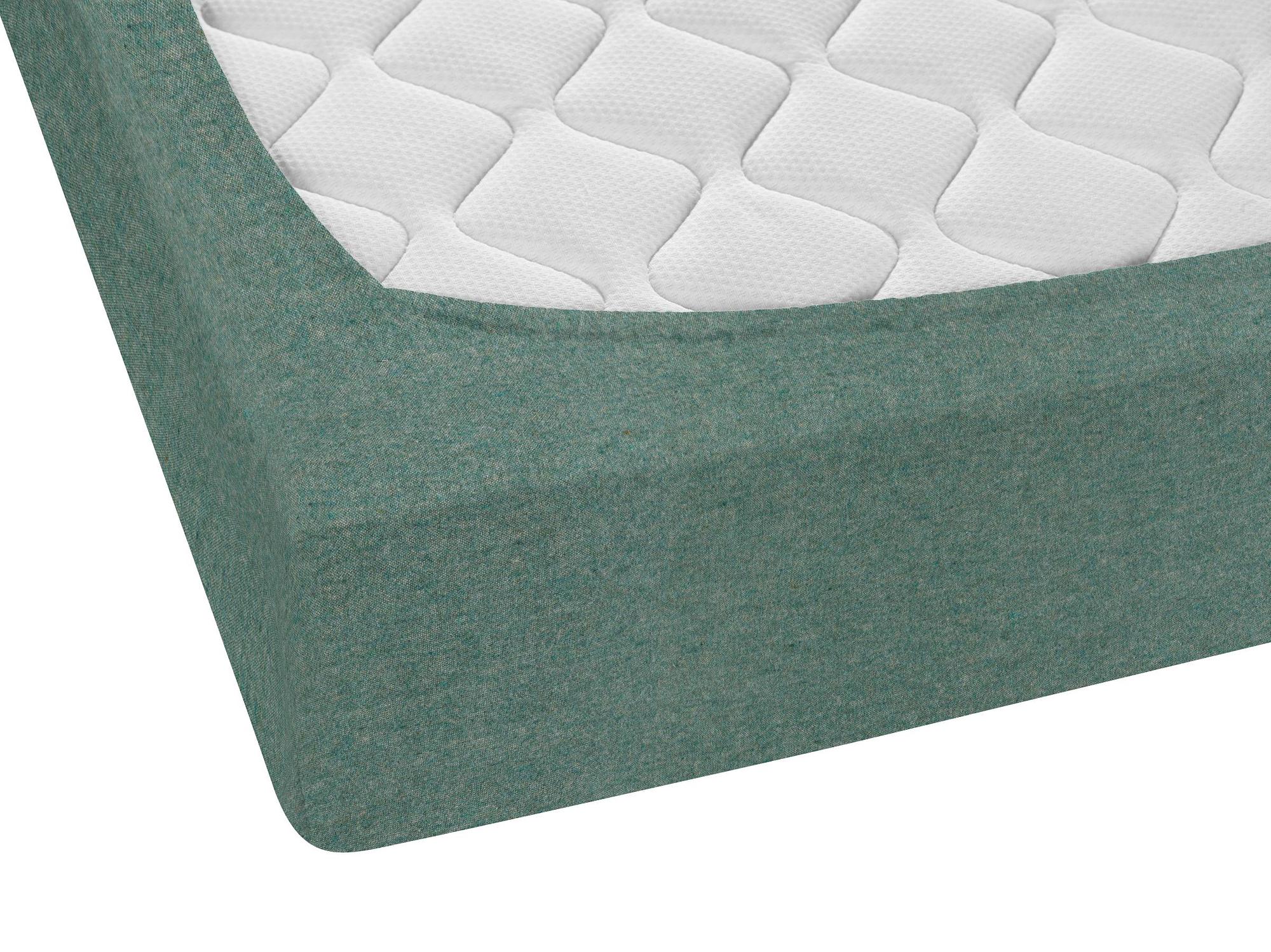 Hukan Fitted Sheet Flannel Green 100x200cm 4