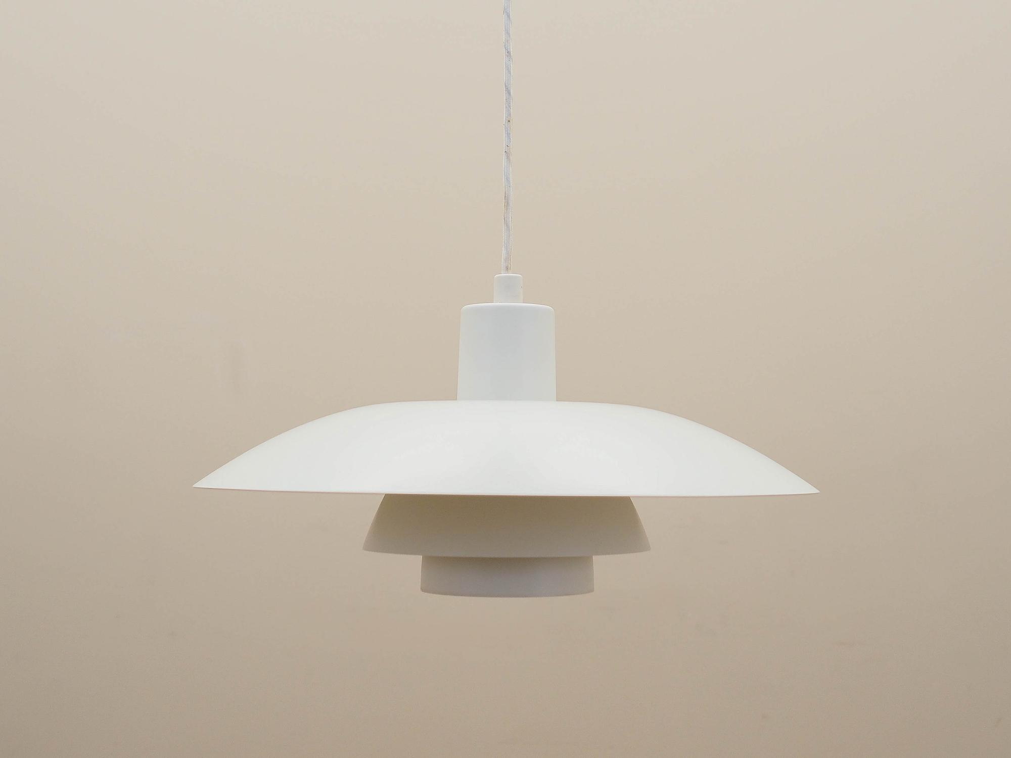 Hängelampe Weiß 1960er Jahre 1