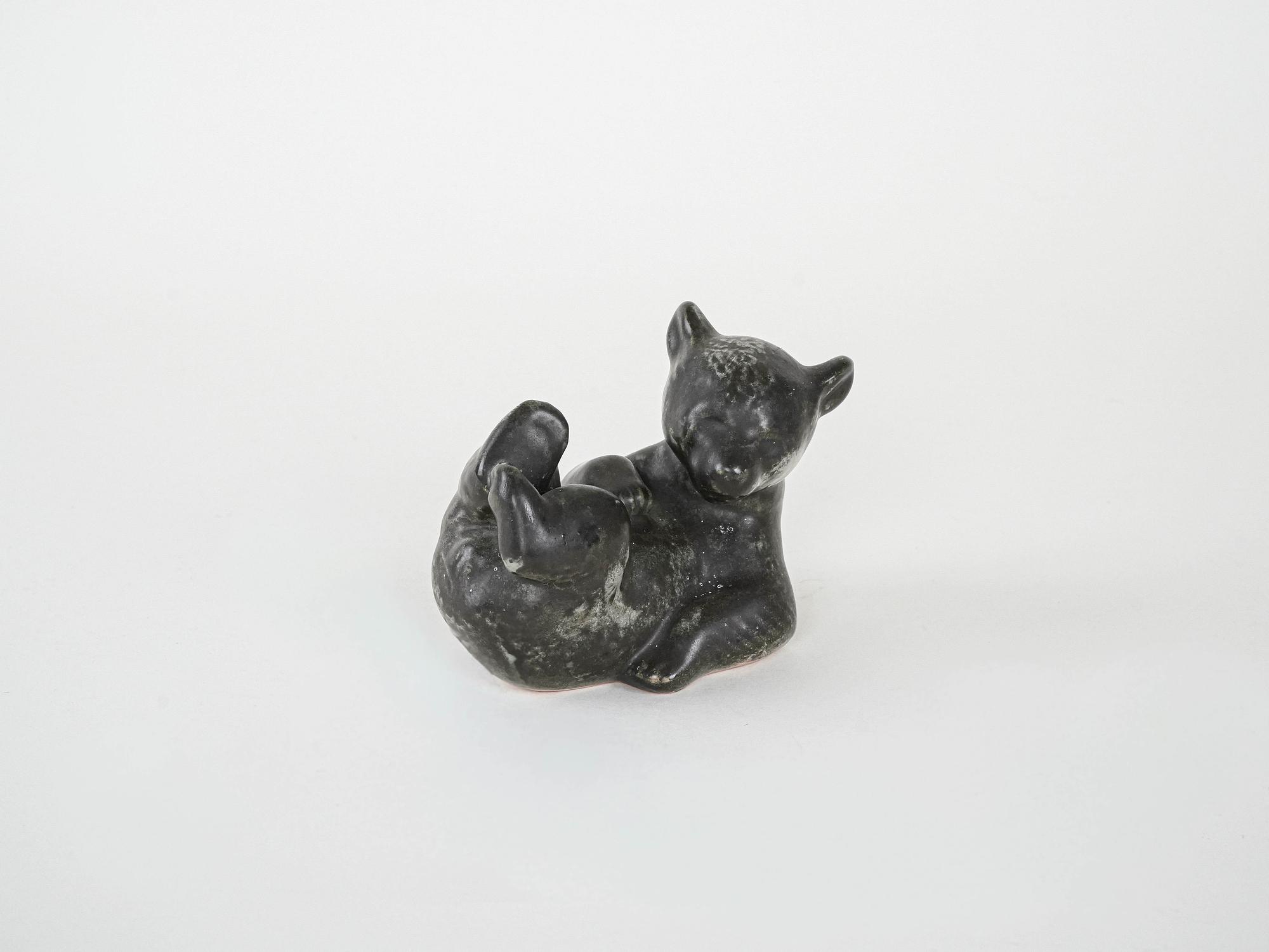 Teddy bear figure 1960s ceramics 2