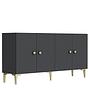 Simple 150 Credenza Antracite Oro 1
