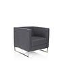 BARBADOS Sessel Stoff Grau 1