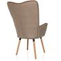 HAVENIO I Armchair Fabric Velvet Brown 6