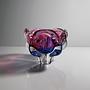Vintage Vase Glas Cranberryrot 0