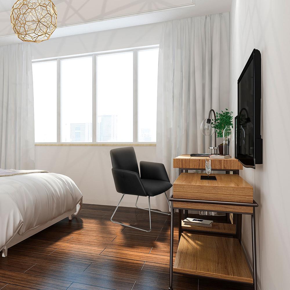 DESIGNIA V Chair Faux Leather Black 6