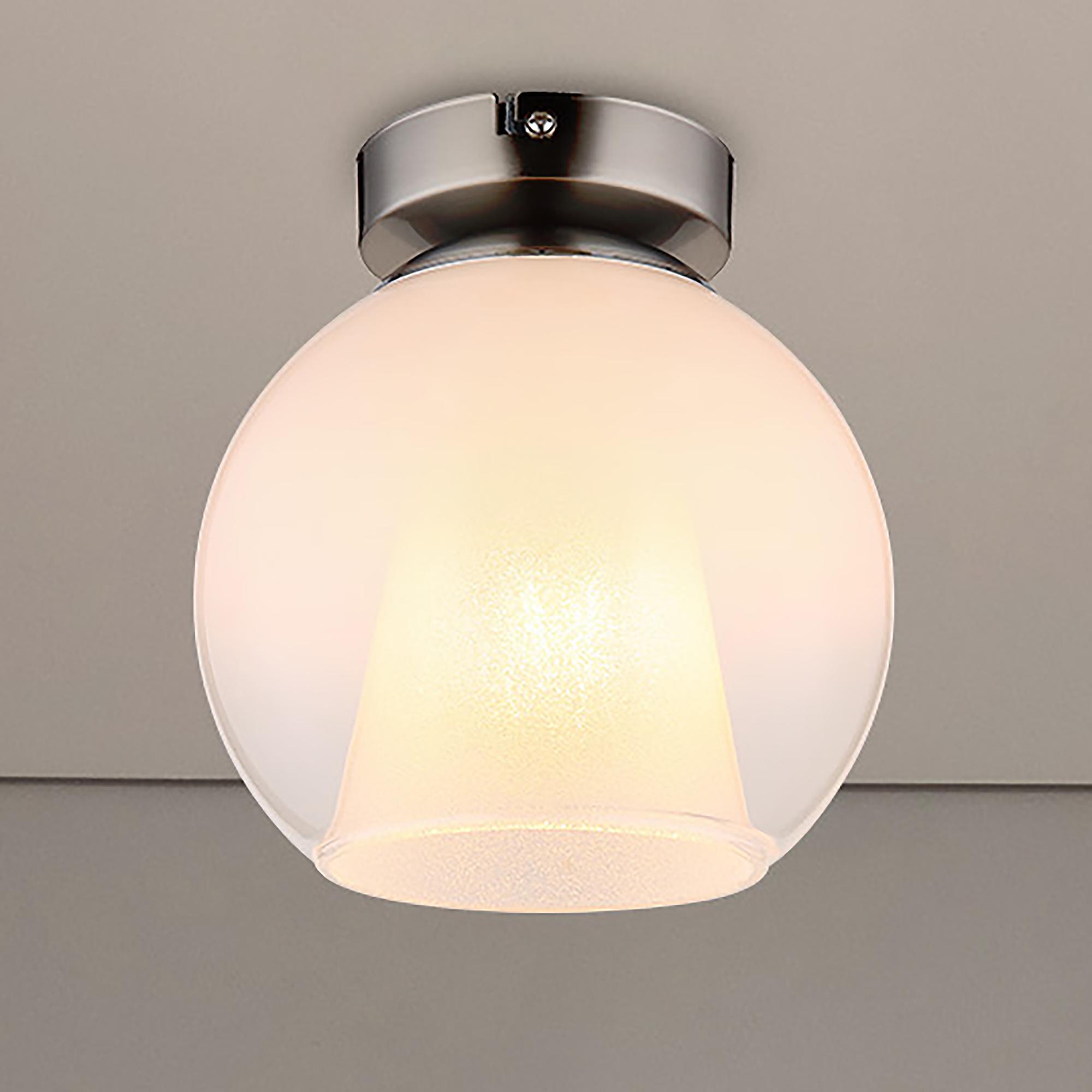 Barry Type D Ceiling Lamp Opal Glass Iron 1-Light 0