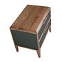 Nightstand walnut veneer Green 7
