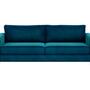 Dylan Sofa 3-Sitzer Velour Lux Petro 0