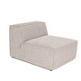 Modulsofa 1-Sitzer Leinen Mokka 1