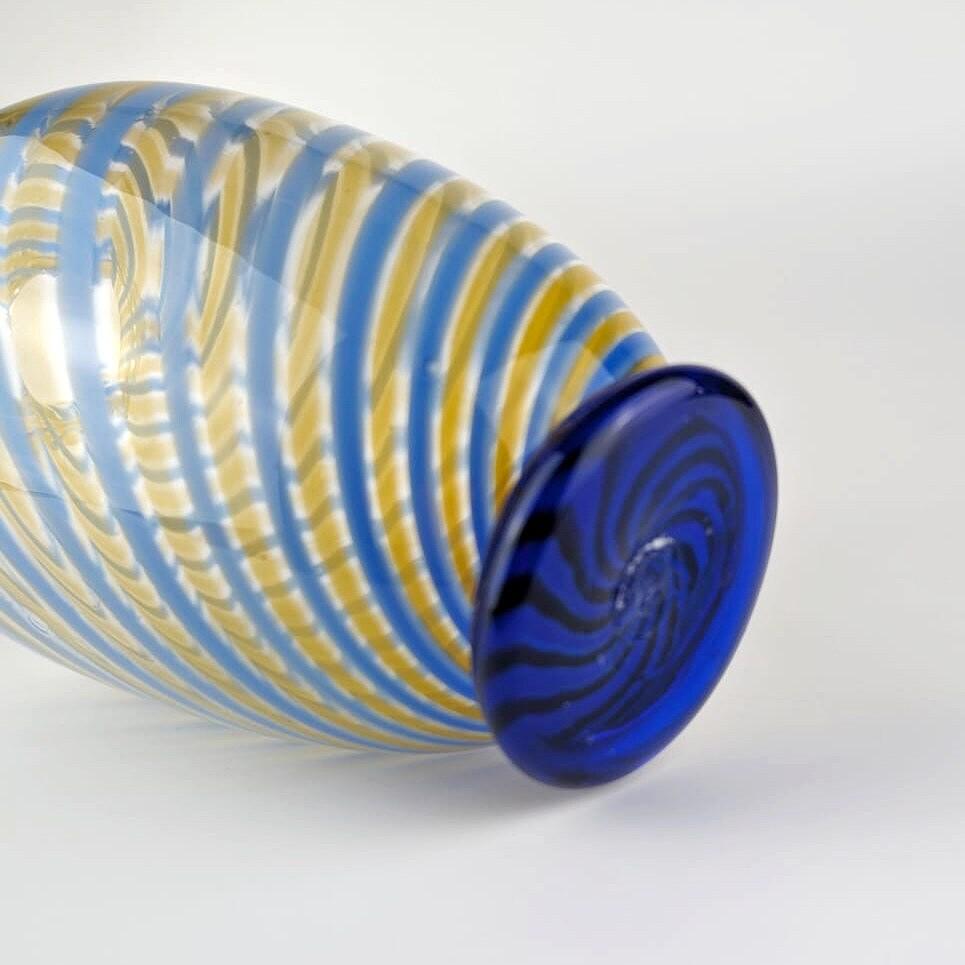 Vintage Vase Muranoglas Mehrfarbig 1950er Jahre 7