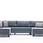 Belen Schlafsofa 4-Sitzer Blau 5