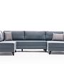Belen Sofa Bed 4-Seater Blue 5