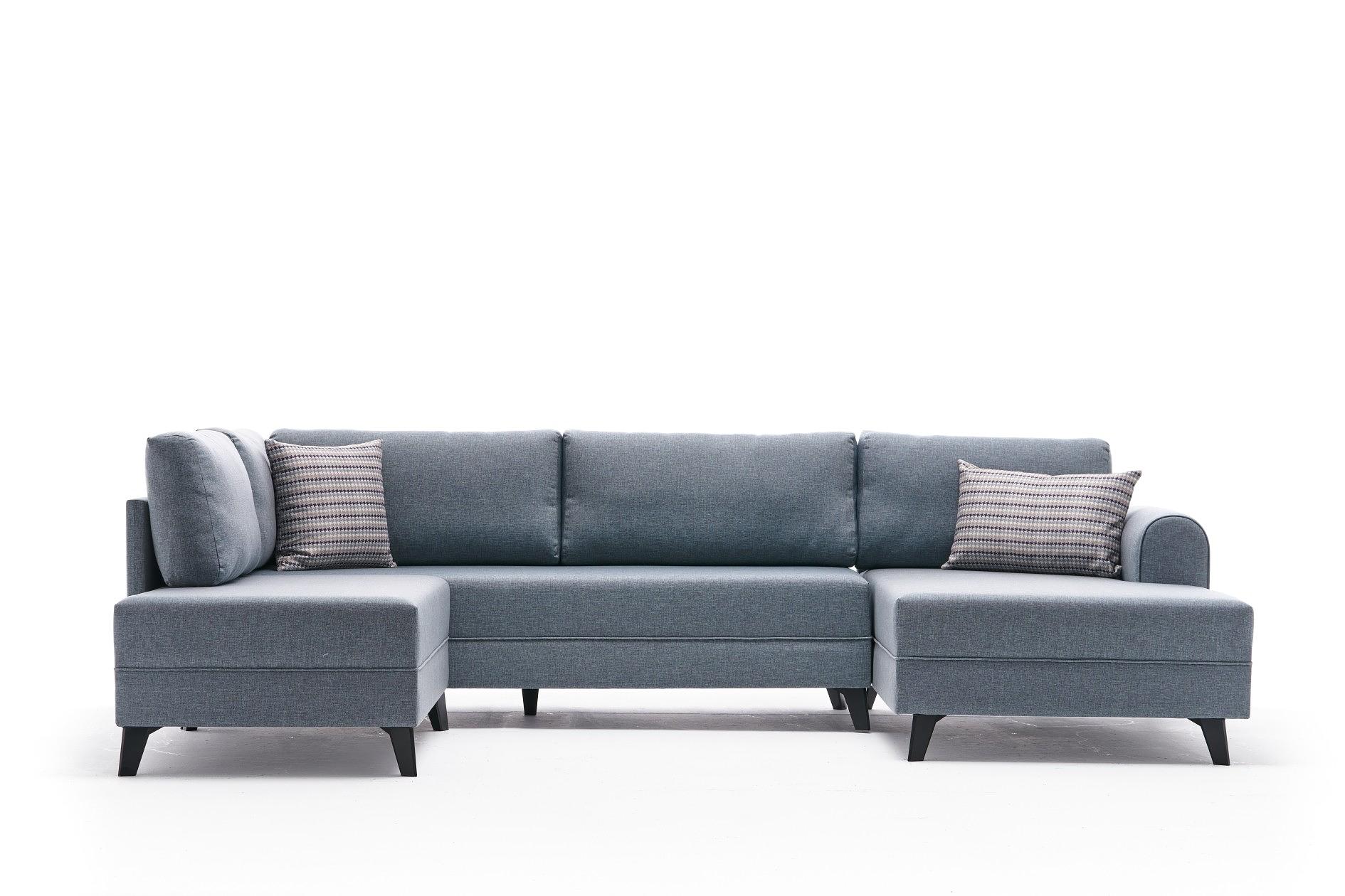 Belen Schlafsofa 4-Sitzer Blau 5