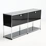 Sideboard 2x1 Mit 2 Klapptüren Graphitschwarz 3