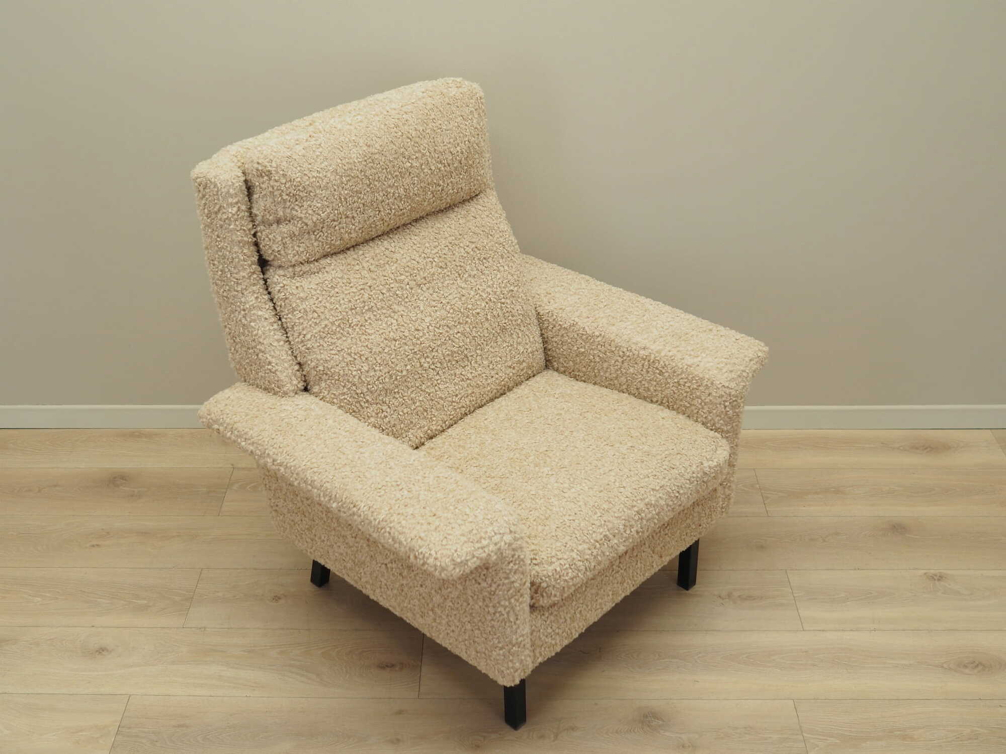 Armchair Textile Beige 1960s 8