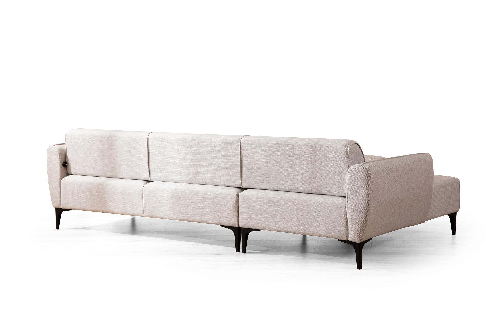 Belissimo Ecksofa Links Weiß 6