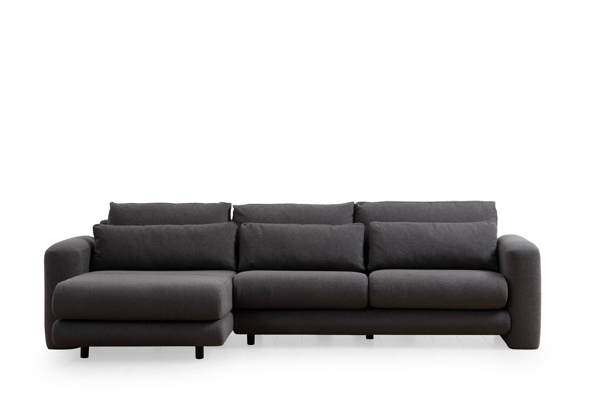 Lily Ecksofa Links Grau 0