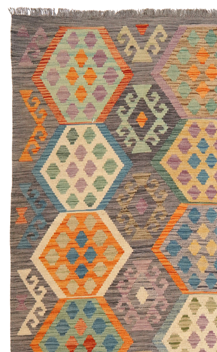 Kilim Hajar Lana Multicolore 1