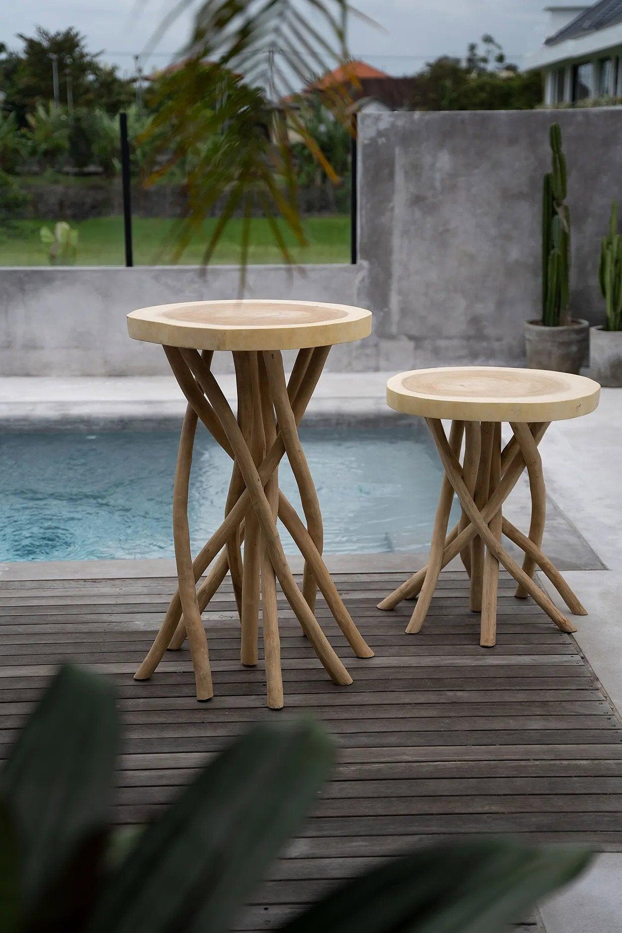 The Gili Side table Natural ø60cm 2
