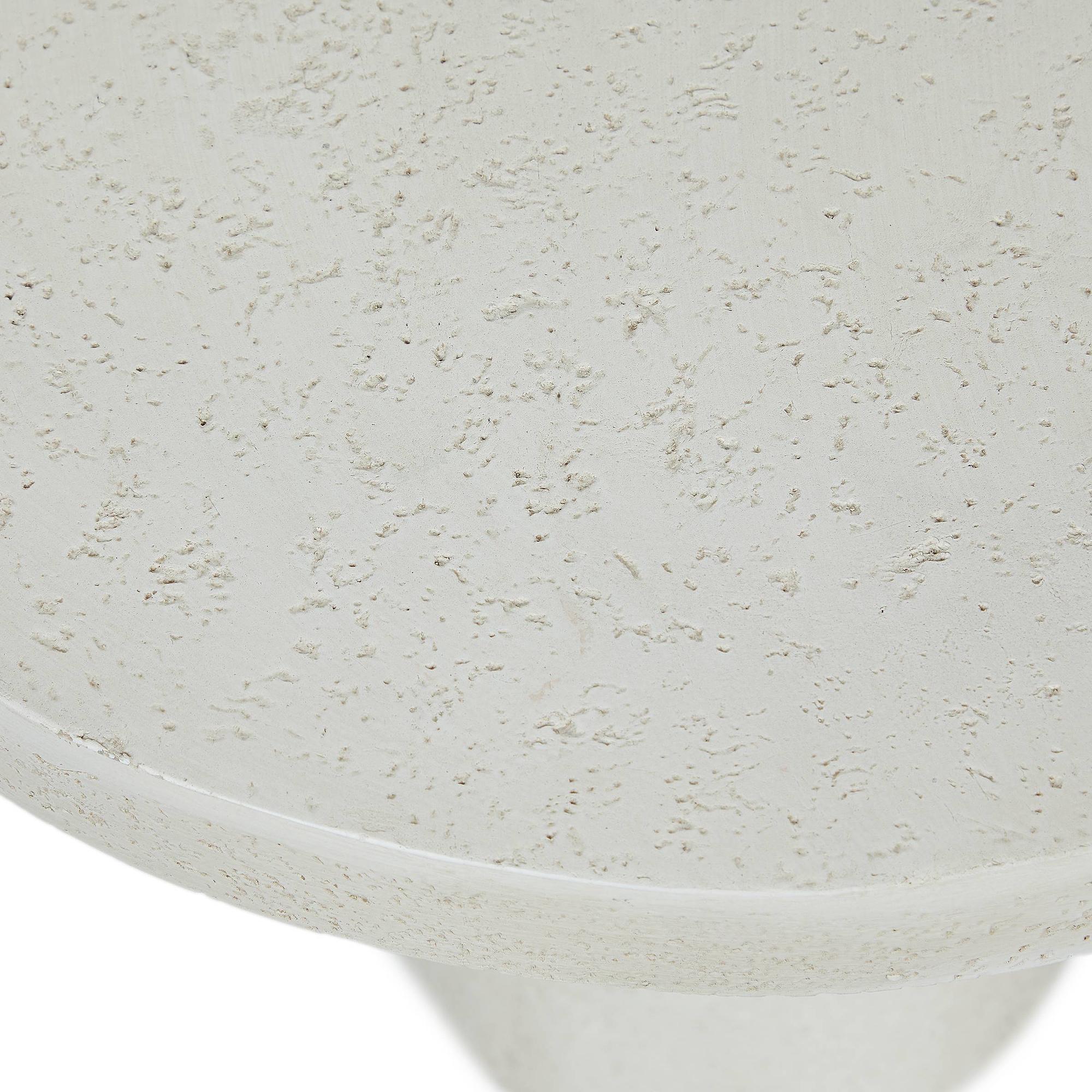 Side table PIECES MGO Ceramic White 46x50x50 4