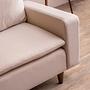 Lungo Sofa 2-Sitzer Creme 6