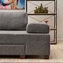 Perenna Sofa 3-Sitzer Leinen Grau 2