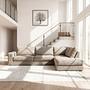 Ecksofa Easton Rechts 3-Sitzer Beige 3
