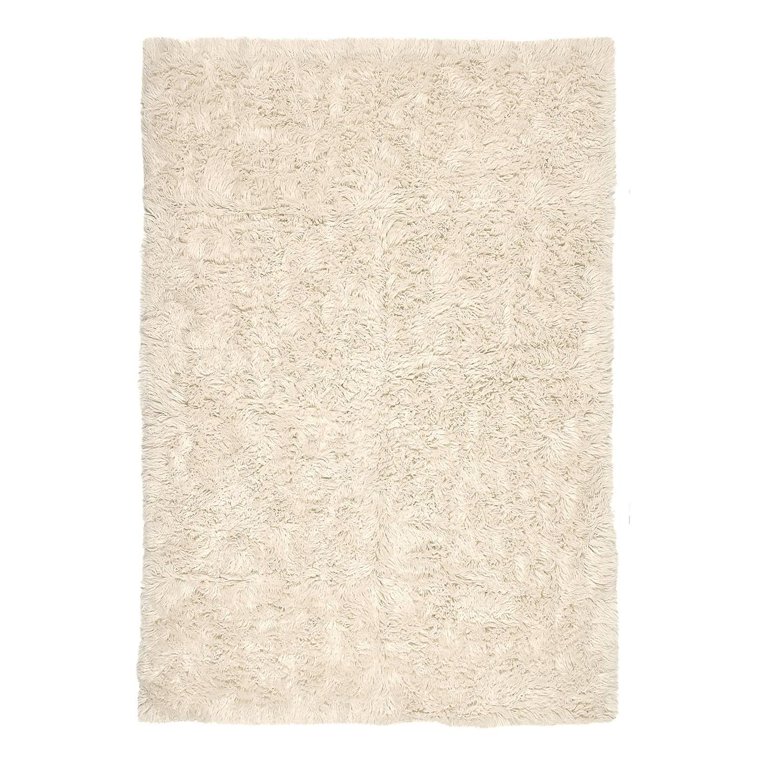 Wollteppich Flokos 1250 Schurwolle Cremeweiß 140 x 200 cm 1