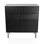 KARBY K Chest of drawers 4 drawers Wood Black 0