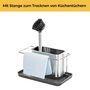 Spülbecken Organizer Edelstahl Silber 1