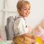 Elefanten Rucksack Baumwolle Grau 3