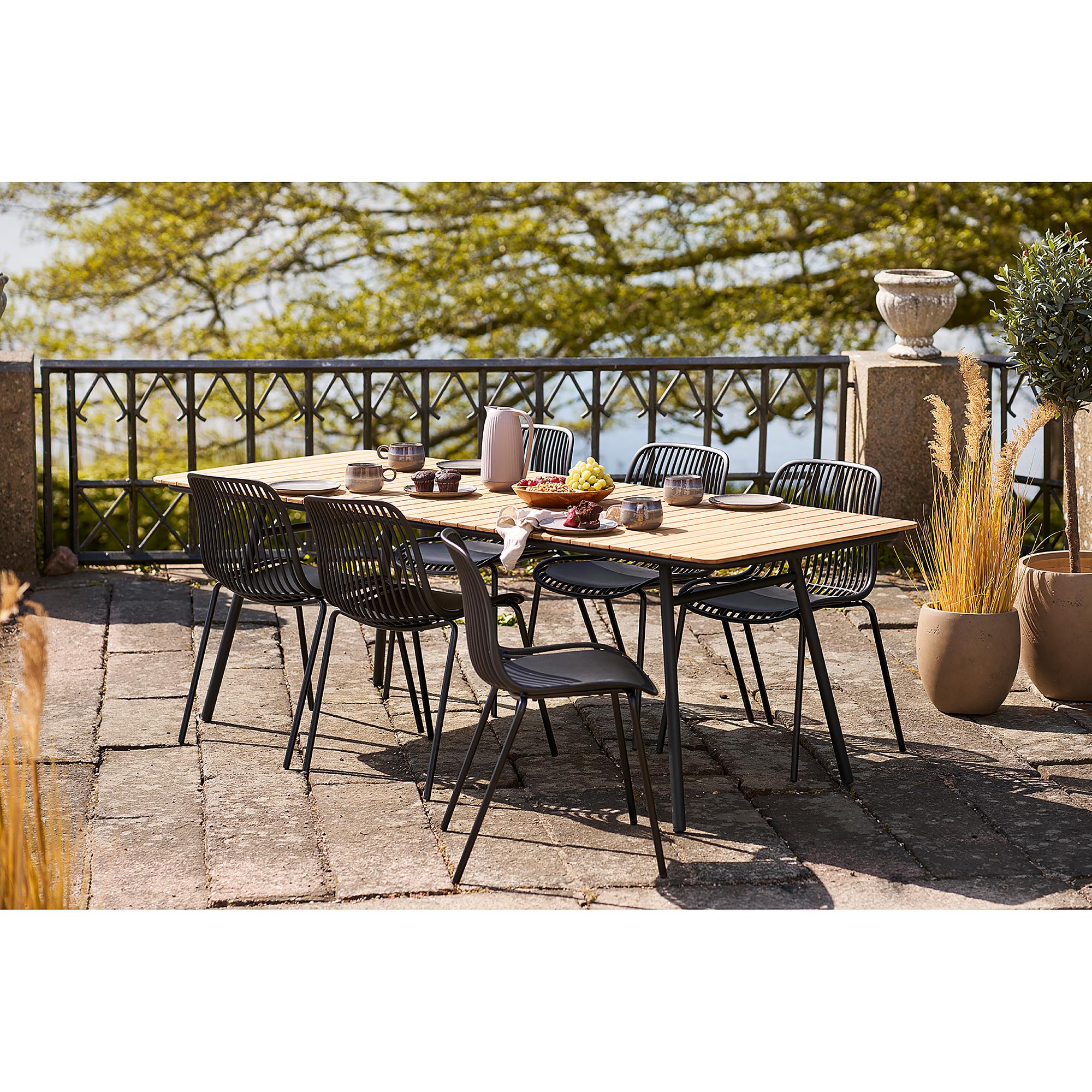 Garden Chair Branson Set of 4 Black 2