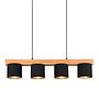 Cameron Pendant Lamp Webbed Fabric Steel 4-light 0