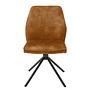 Upholstered chair Oaklawn set of 2 Curry yellow 1