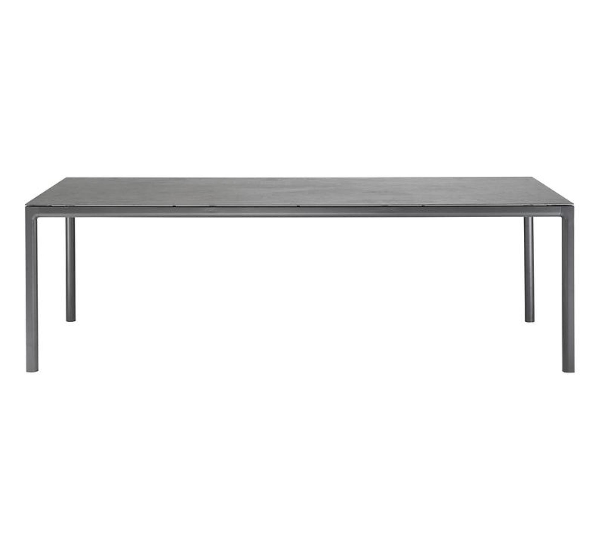 Soft Tisch Aluminium HPL-Platte Anthrazit 240 x 100 cm 4