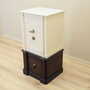Vintage safe steel wood cream 1950s 5