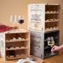 Weinregal für 12 Flaschen Tannenholz Taupe 1