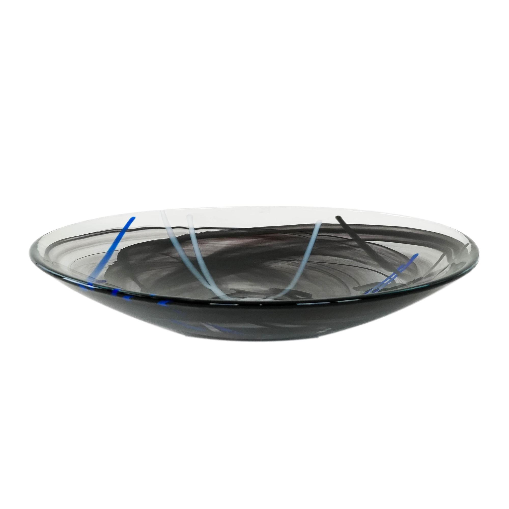 Contrast glass bowl Blue 1980s 0