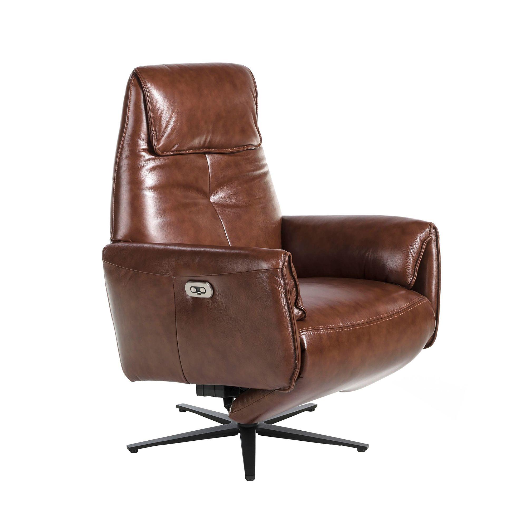 Armchair Leather Chocolate Brown 0