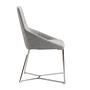 Dining chair stainless steel gray 4