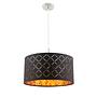 Pendelleuchte Clarke Webstoff Aluminium 1-flammig 0
