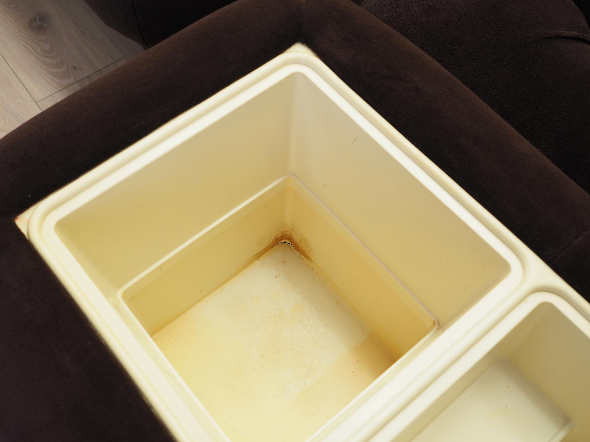 Living room set velvet brown 1970s 7