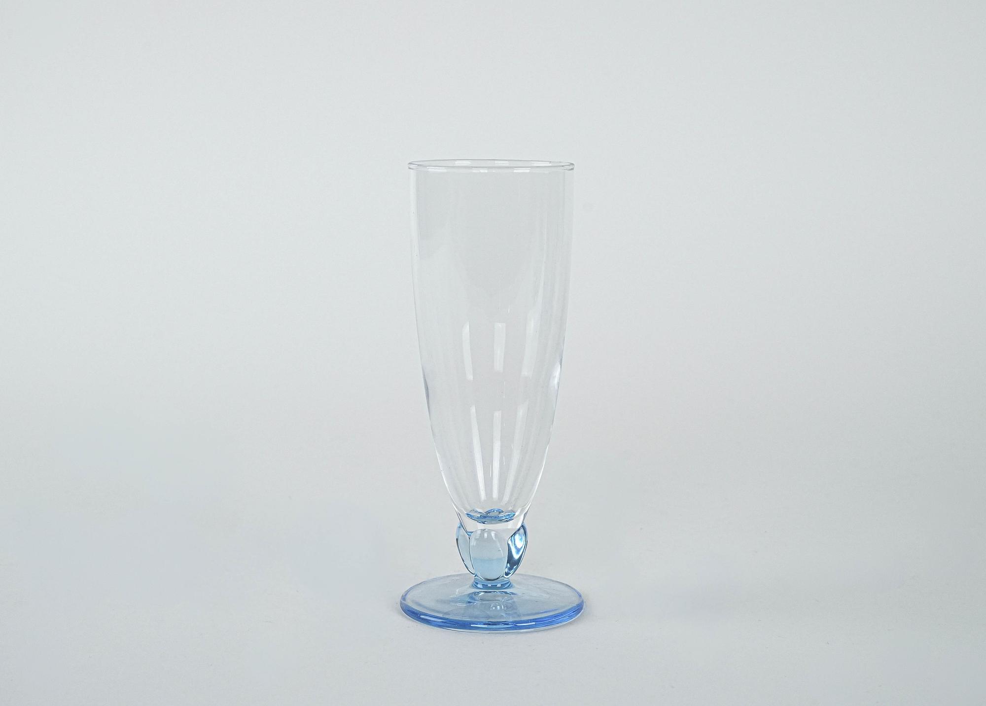 Sekttulpen-Set Transparent 1980er Jahre 5