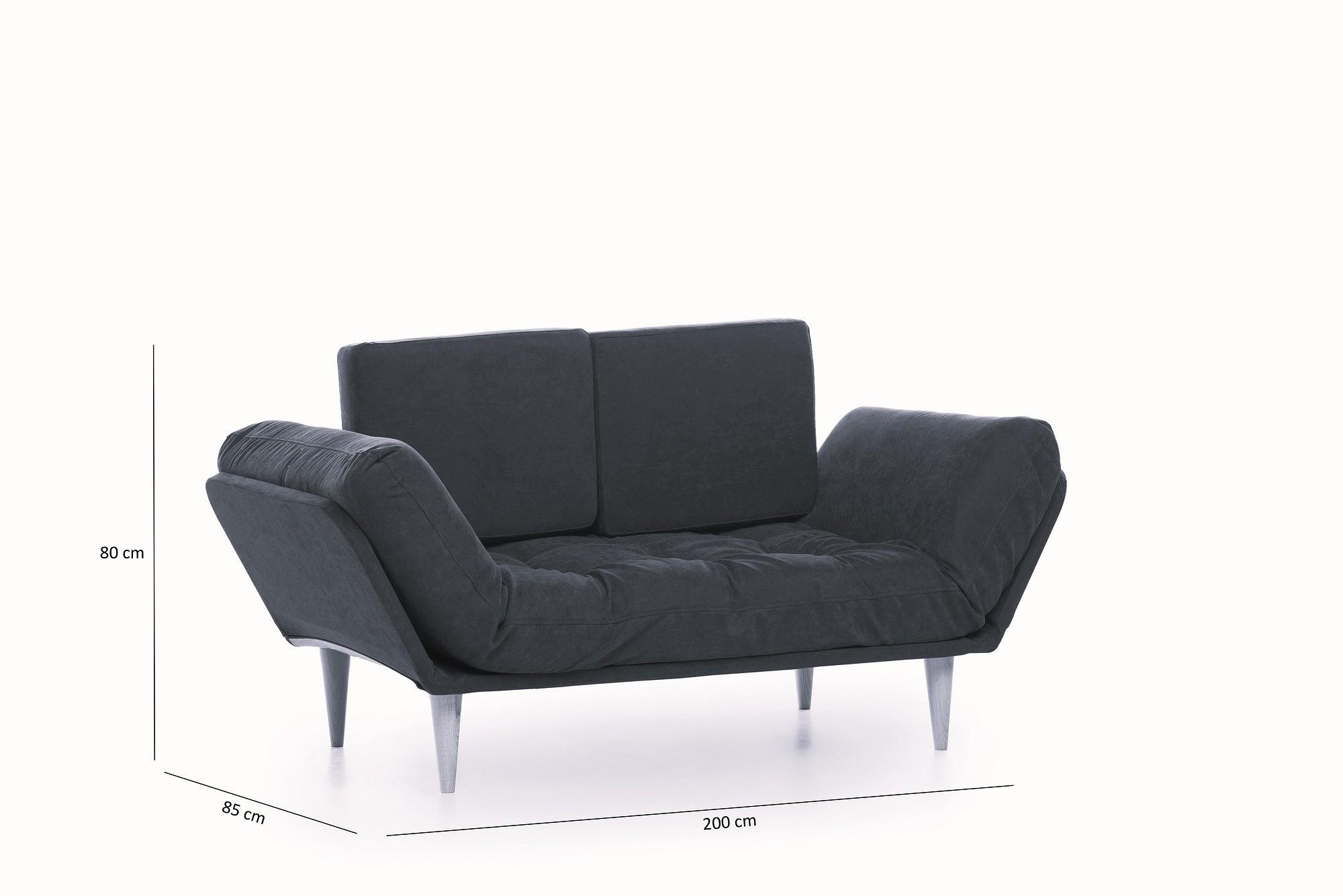 Nina Daybed Schlafsofa 3-Sitzer Petrol Grün 8