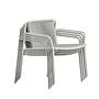 Tribeca Lounge 3669 Outdoor Chair Steel White 4