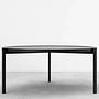Coffee table ash wood black Ø90cm 0
