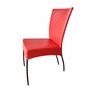 Montis Stuhl Spica Leder Stahl Rot 3