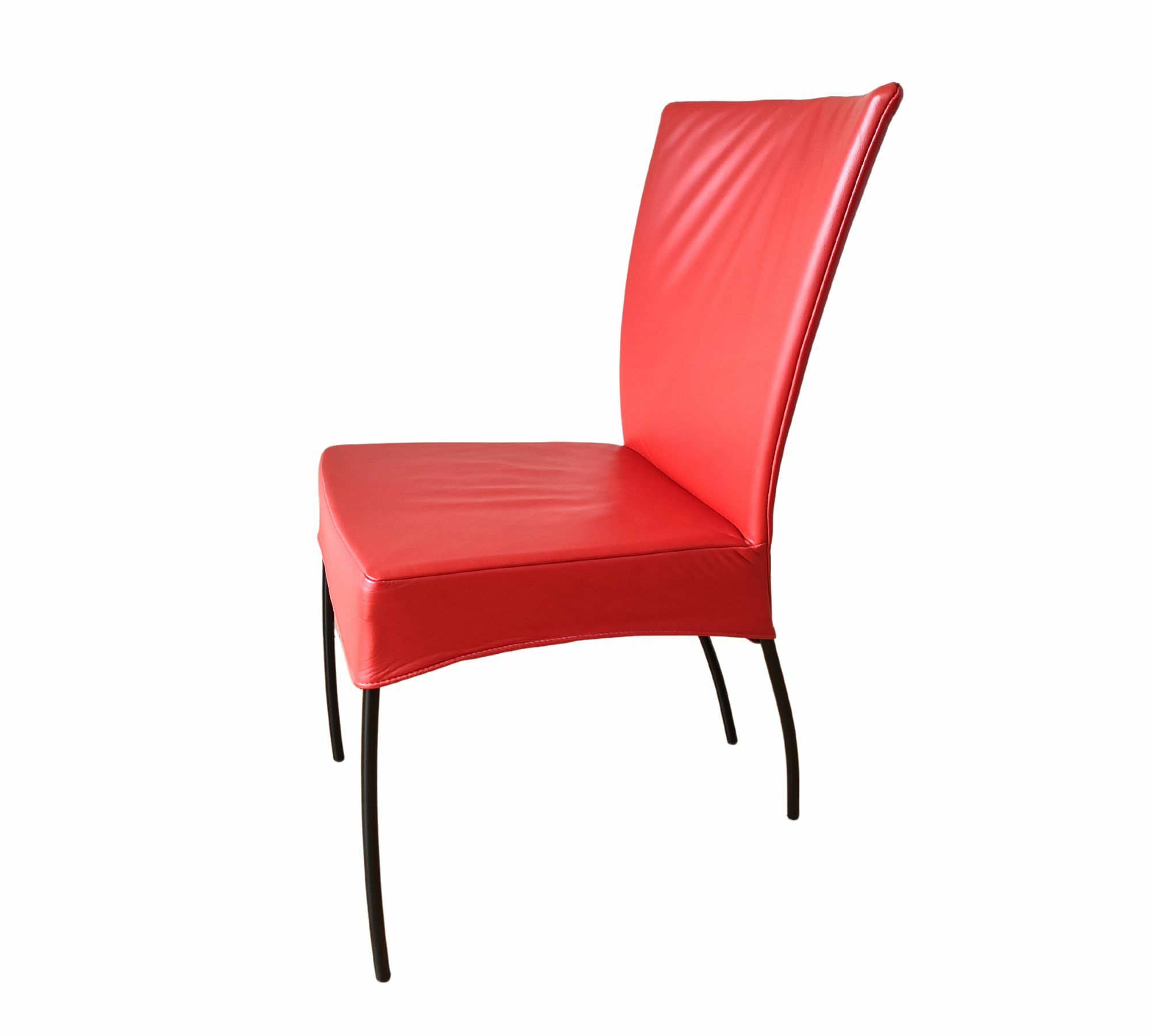 Montis Stuhl Spica Leder Stahl Rot 3