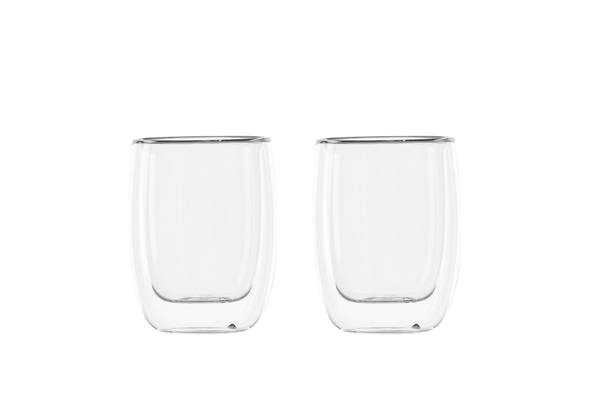 2x Ria Kaffeetasse-Set Glas Transparent 7x10Hcm, 230ml 1