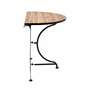 Gartentisch Metall Holz Natural 2